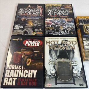 Rat Rod Hot Rod DVD Lot of 4 Hot Rod Heaven Project Raunchy Rat Custom Cars